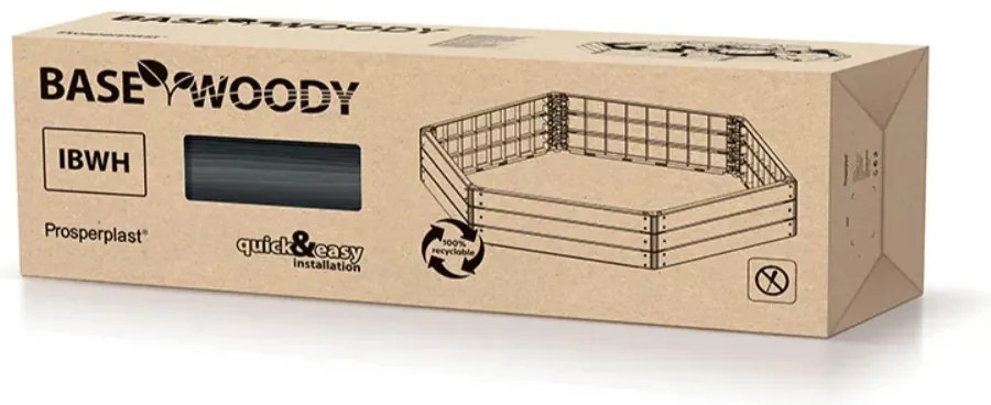 Magaságyás Prosperplast BASE WOODY barna 148 cm