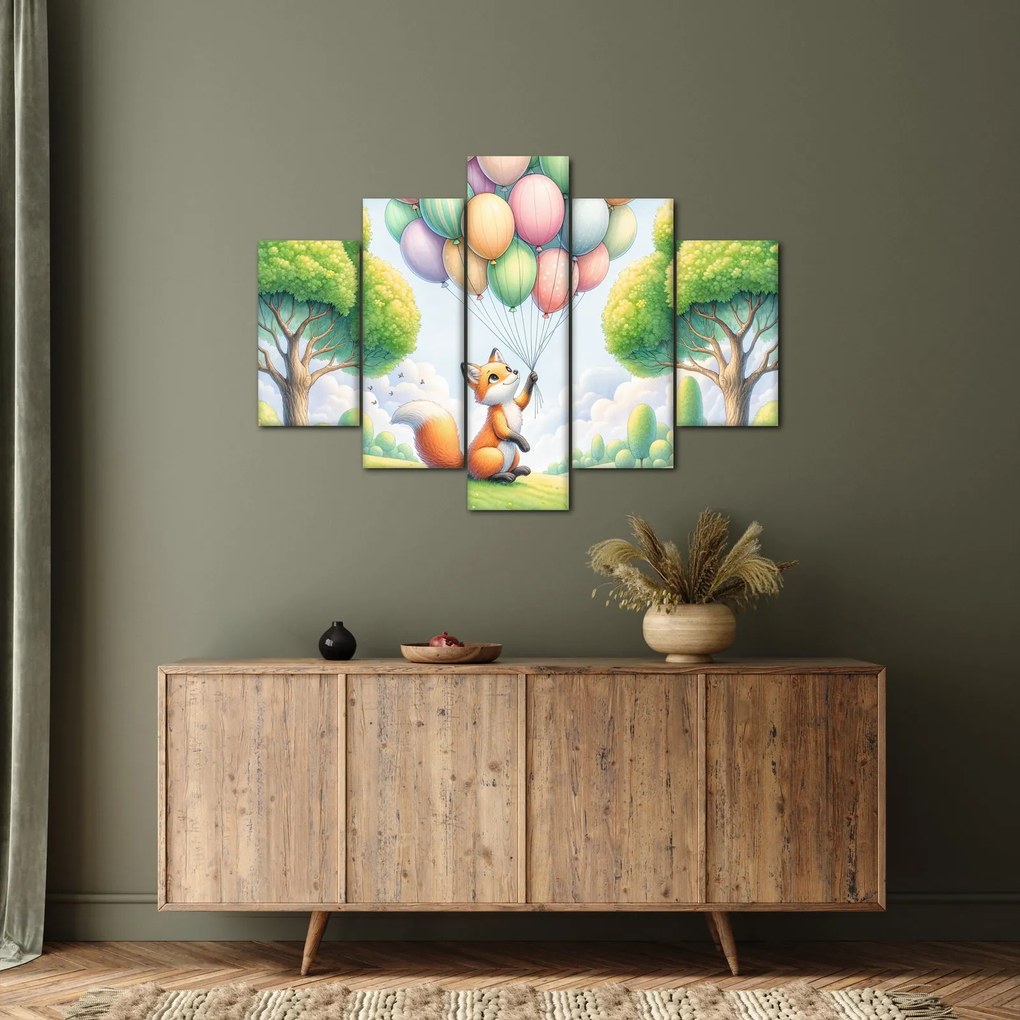Kép – Boldog róka (150x105 cm)