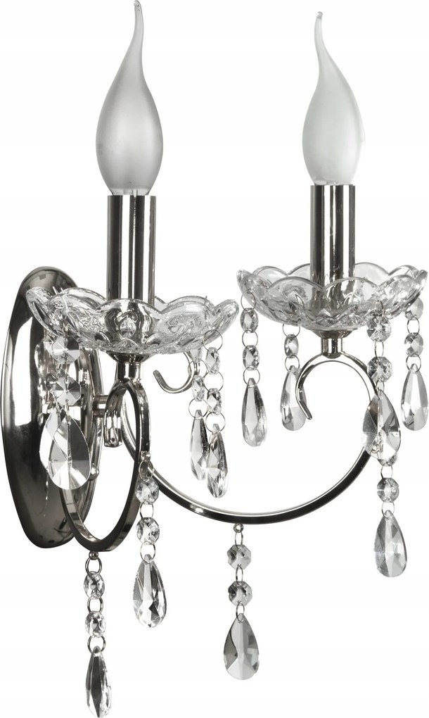 Fali lámpa Candellux ezüst E14 40 W