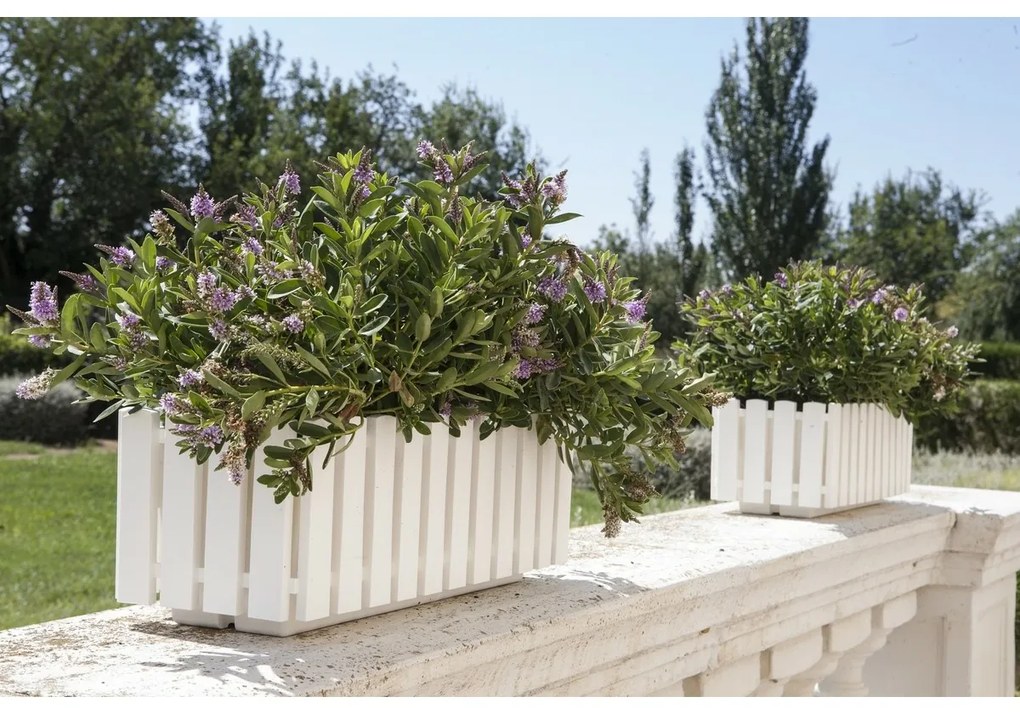 Gardenico Fency virágláda, fehér, 75 cm, 75 cm
