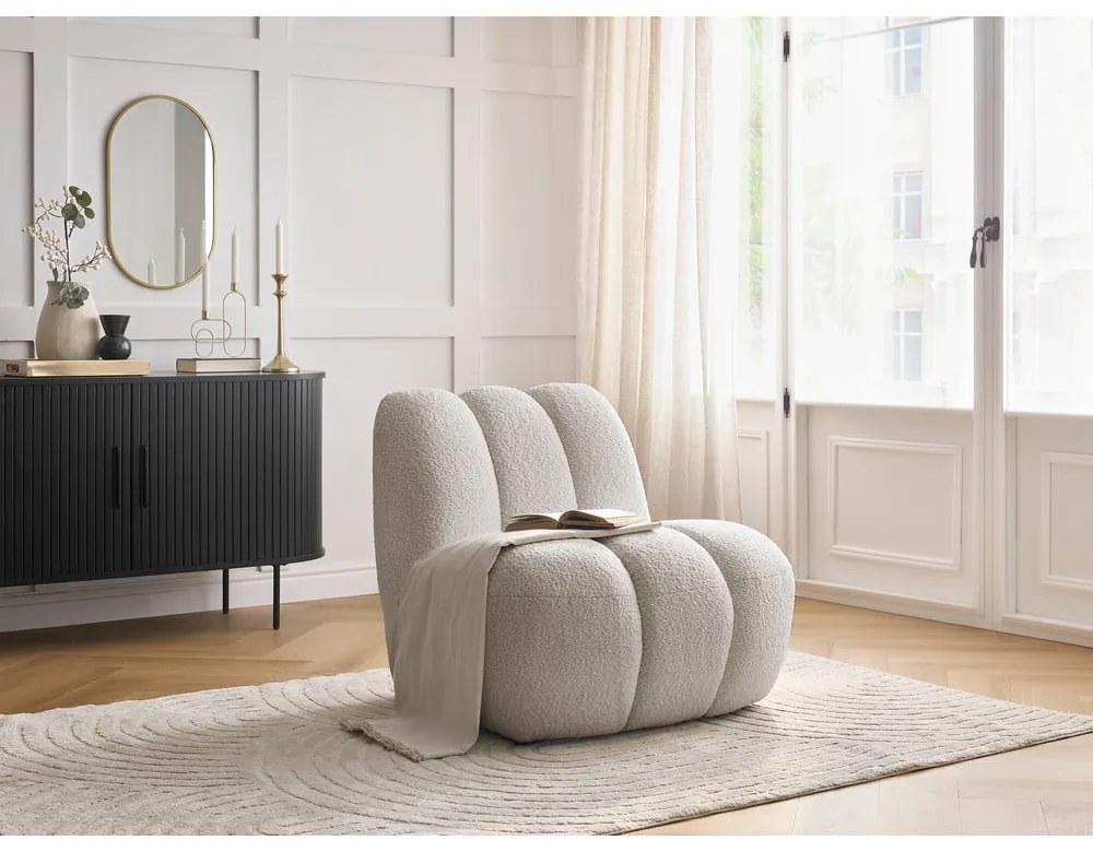 Bézs buklé fotel Janissaire – Bobochic Paris