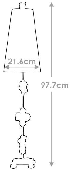 Flambeau FB-FRAGMENT-TL-G - Asztali lámpa FRAGMENT 1xE27/60W/230V