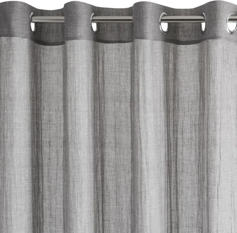 Kész drapéria karikákon 140x250cm Szürke