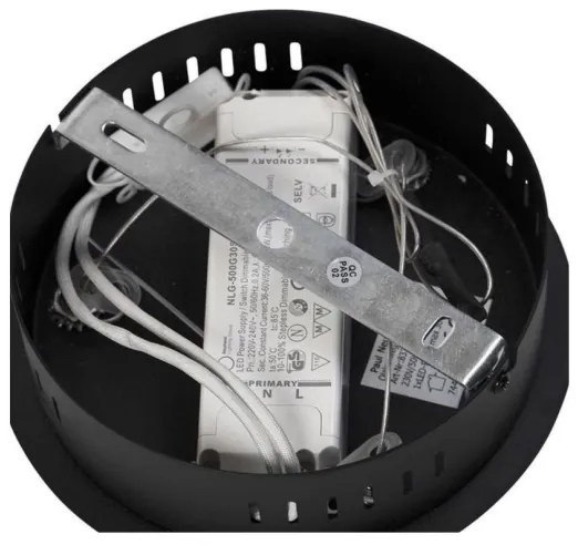 Paul Neuhaus 2472-18 - LED Dimmelhető csillár zsinóron ROMAN LED/30W/230V fekete