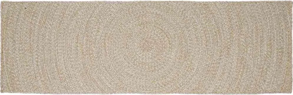 vidaXL Területszőnyegek Természetes és Fehér 60 x 250 cm Juta