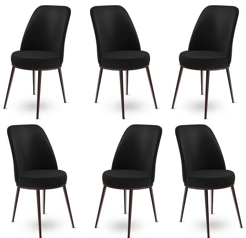 Dexa Black étkezőszék szett, 6 db, 6 db