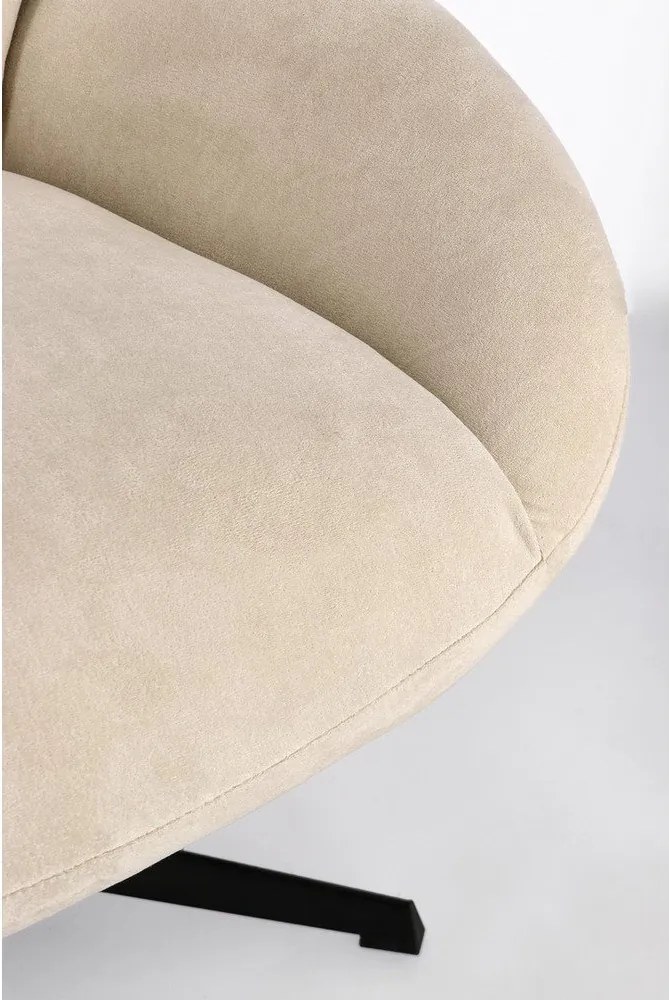 Bézs forgó fotel Violante – Bizzotto