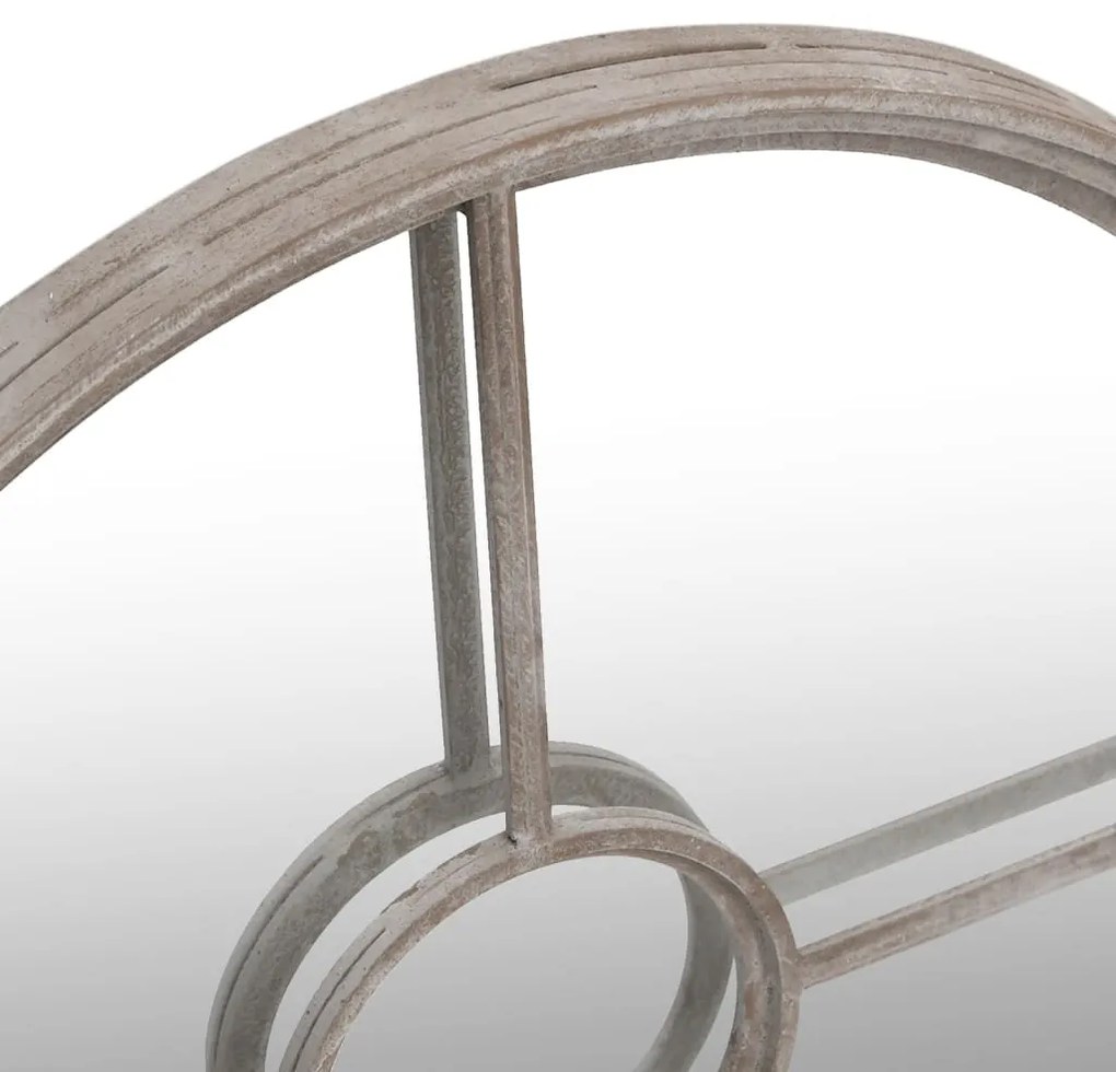 homokszínű kerek vas beltéri tükör 40 x 4 cm