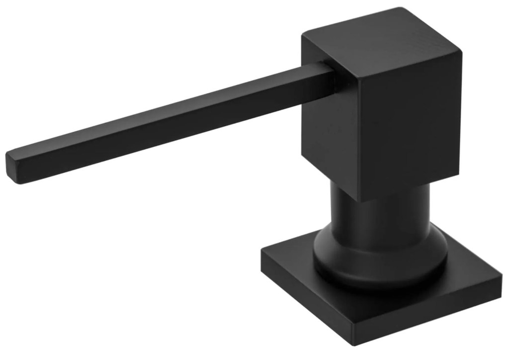 Mosogató Quality Quatro, mosogatószer adagoló mosogatóhoz 400ml, matt fekete, SKQ-DOK-BK