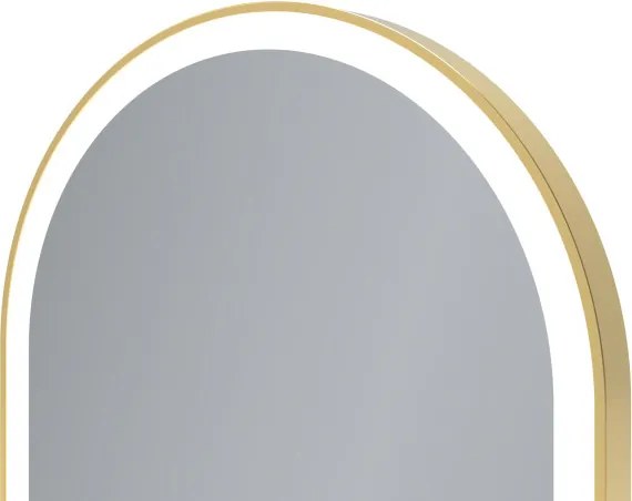 AREZZO design LED ovális okos tükör, arany