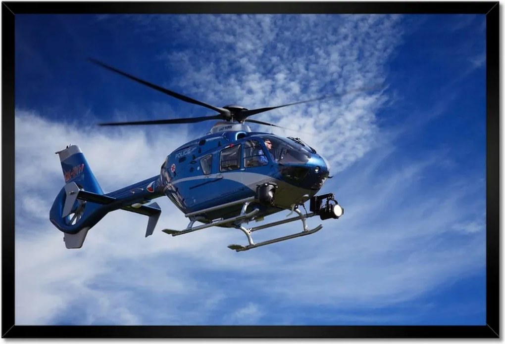 Poszterek keretben 60x40 Rendőrségi helikopter