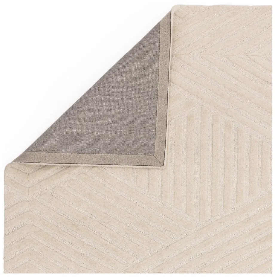 Krémszínű gyapjú szőnyeg 120x170 cm Hague – Asiatic Carpets