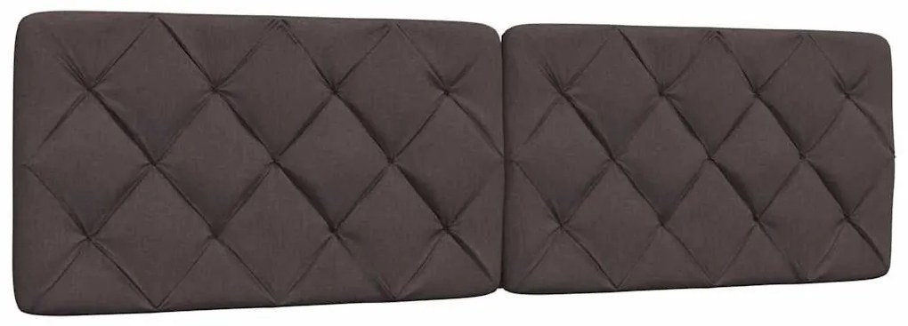 sötétbarna szövet fejtámla párna 180 cm