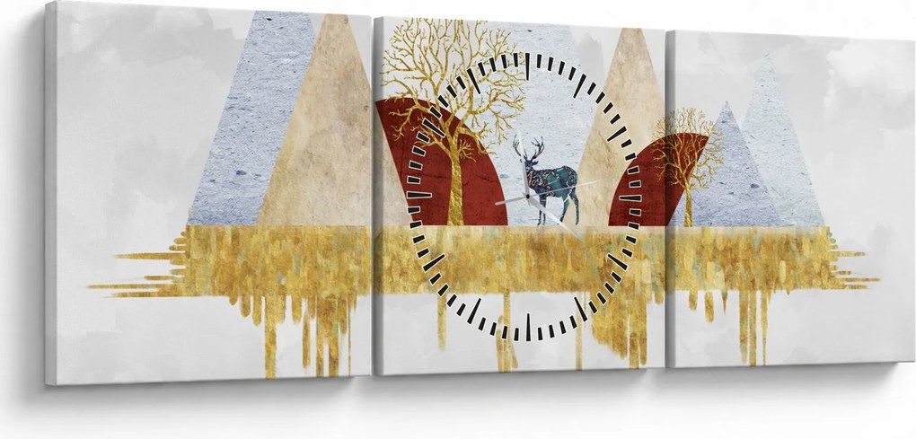 Kép - Dekoráció (órával) (90x30 cm)
