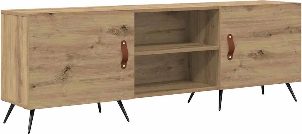 vidaXL TV szekrény kézműves tölgy 150 x 30 x 50 cm Faanyag
