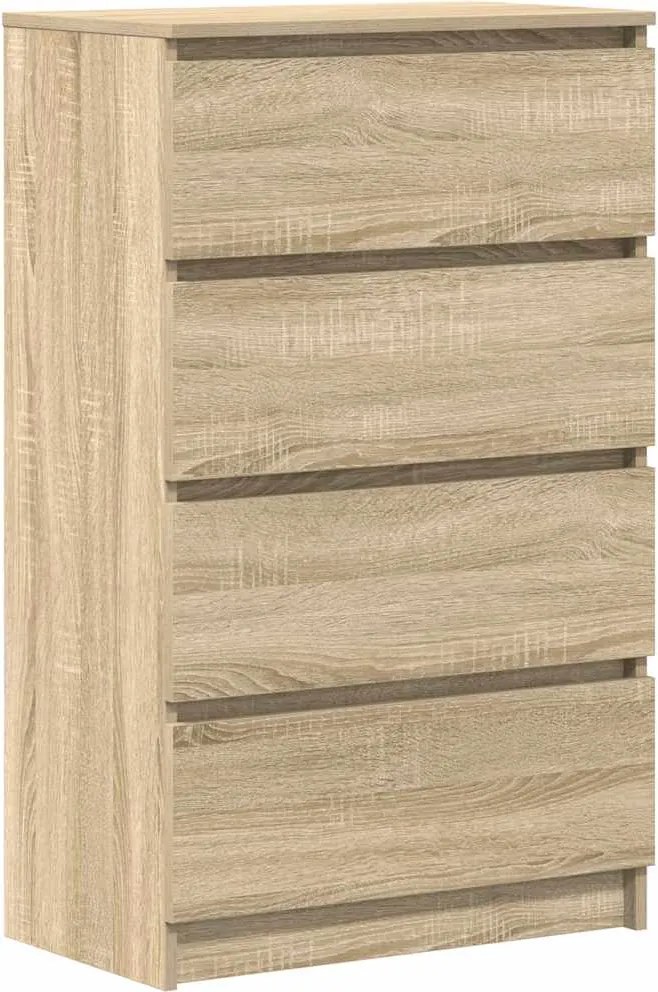 vidaXL sonoma-tölgy színű szerelt fa tálalószekrény 60 x 35 x 98,5 cm