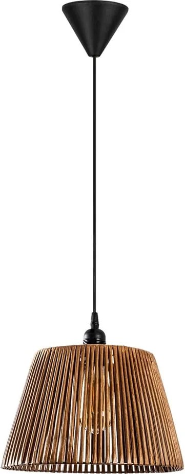 Fekete-bézs függőlámpa ø 30 cm Cone – Opviq lights