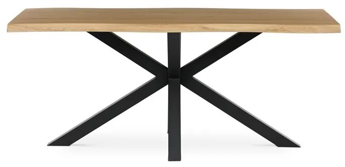 Étkezőasztal Vadtölgy/Fekete Színben. 180x90cm. HT-F4618 OLW