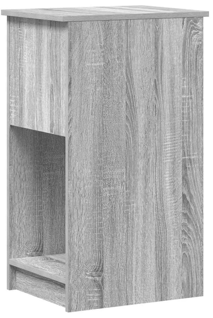 számítógépes toronyállvány fiókkal Szürke Sonoma 35x45x77 cm