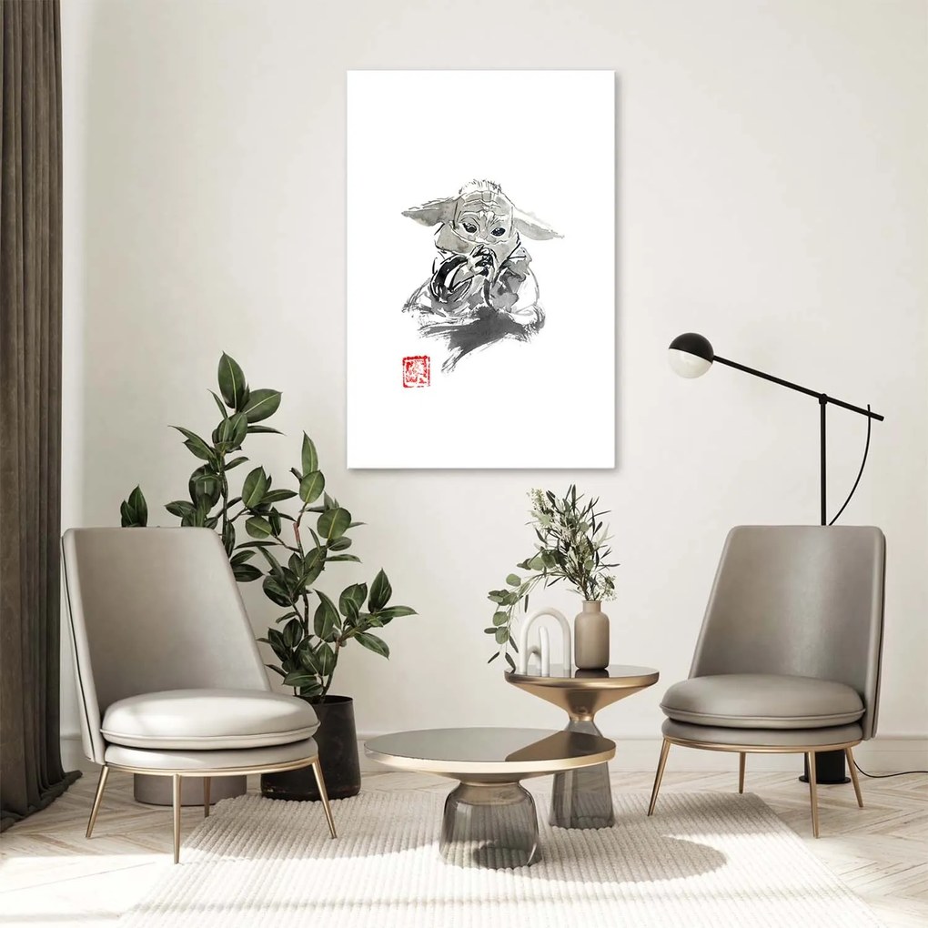 Gario Vászonkép Star Wars, Baby Yoda - Péchane Méret: 70 x 100 cm