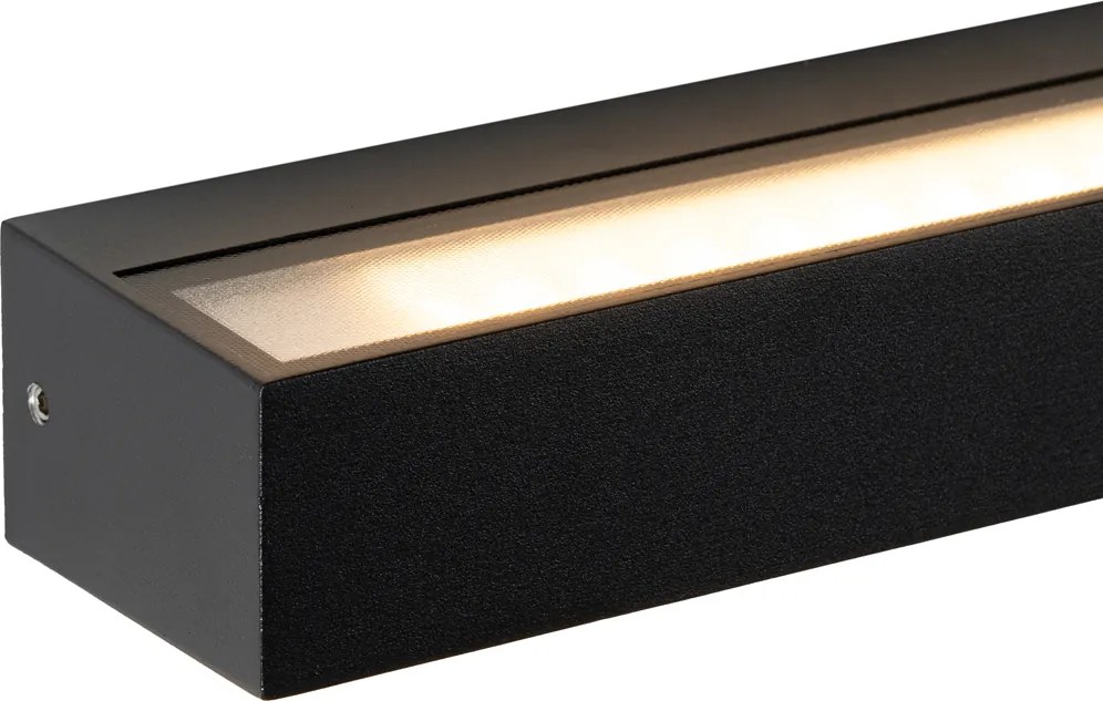 Modern fali lámpa fekete, IP65 LED-del - Steph