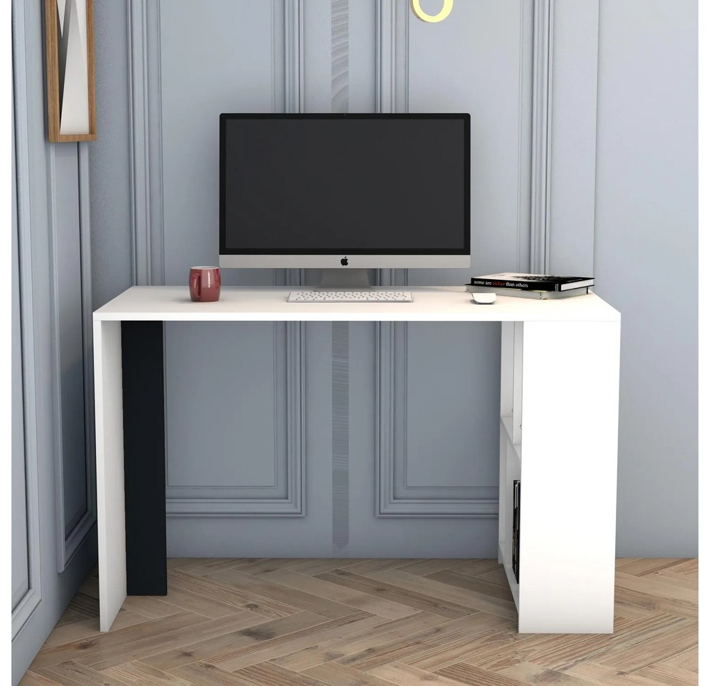 PC asztal Limba (fehér + antracit). 1088793