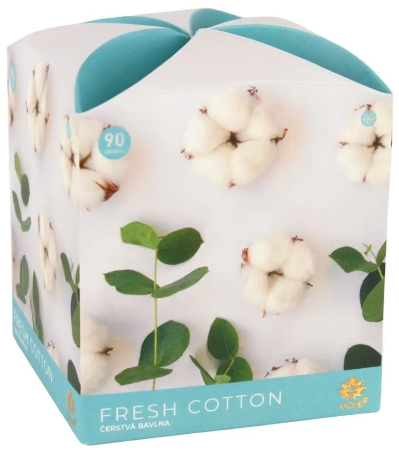 Arome Fresh Cotton illatgyertya üvegben, 90 g