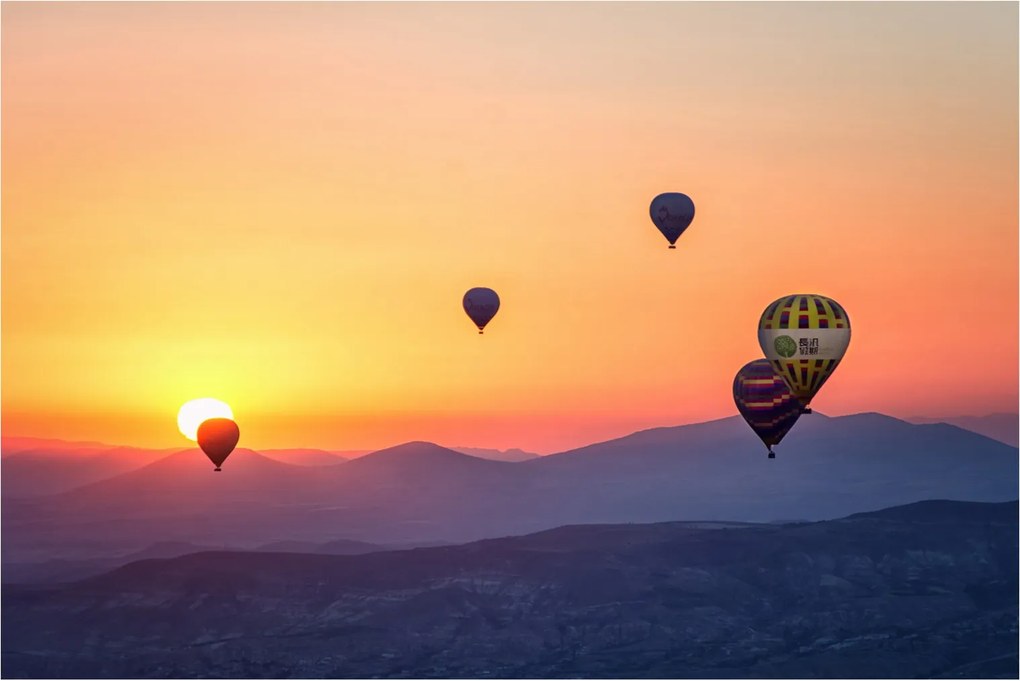 Hőlégballon képe (90x60 cm)