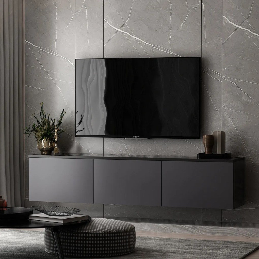 TV asztal Neon Antracit