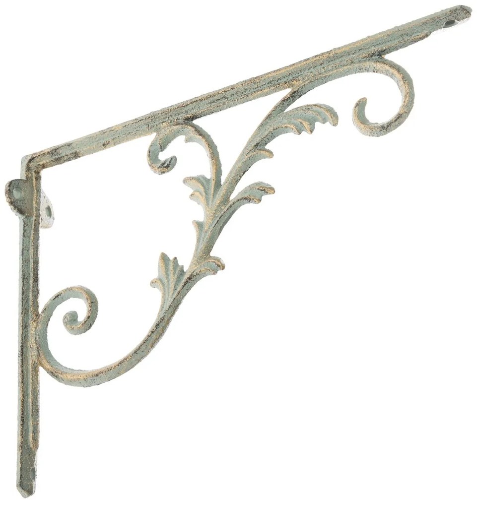 Öntöttvas konzol polc alá Mensola fehér, 20 x 27cm