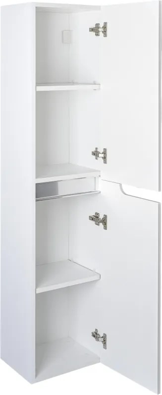 Piramida BETA fali fürdőszoba - állószekrény - FEHÉR - 35 x 150 x 30 cm