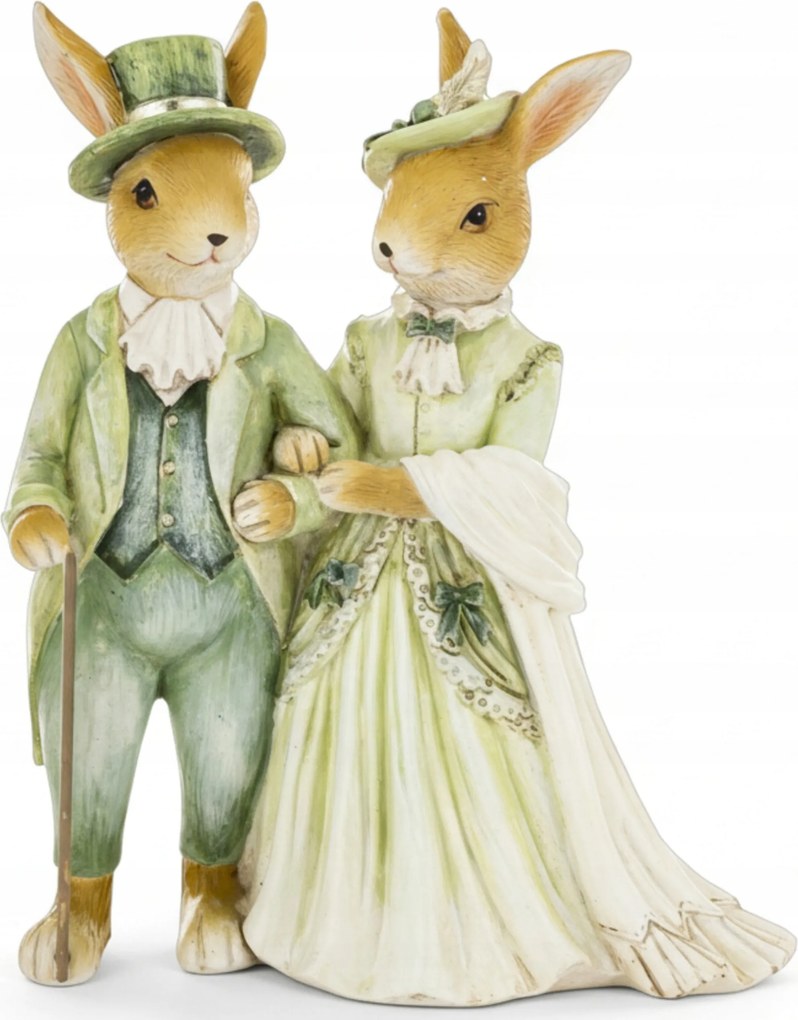 Nyuszi pár húsvéti figura nyuszi dekoráció tavaszi ajándék