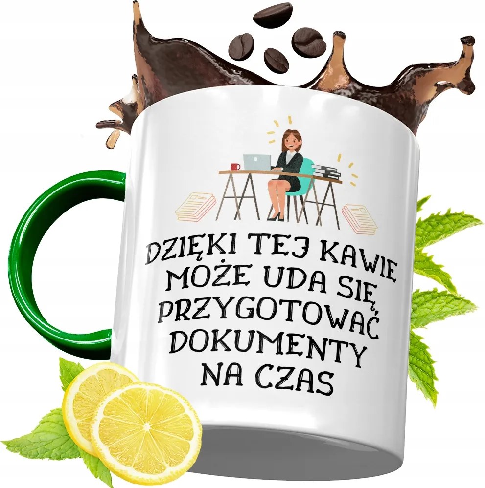 Zöld Bögre Titkárnőnek Születésnapi Ajándék Nyomtatott Fotóval