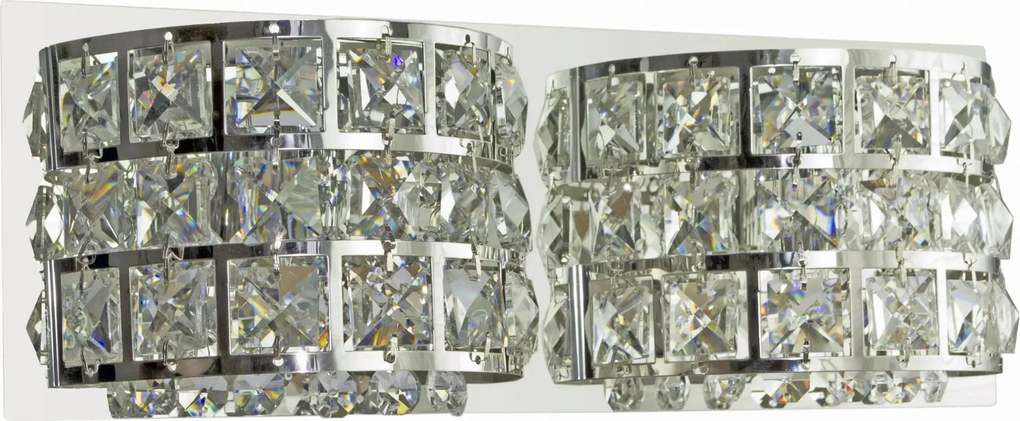 Fali lámpa Candellux Saturn krómozott