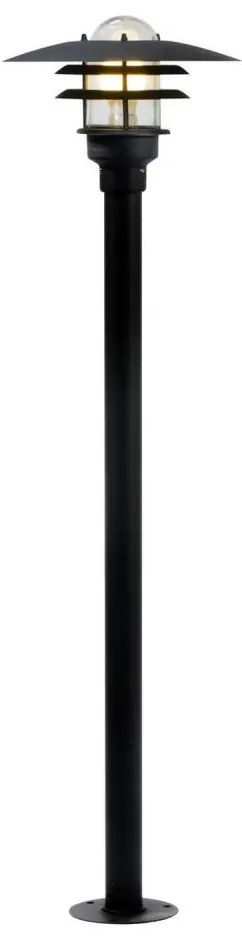 Nordlux - Kültéri lámpa LONSTRUP 1xE27/60W/230V IP44 fekete 116 cm