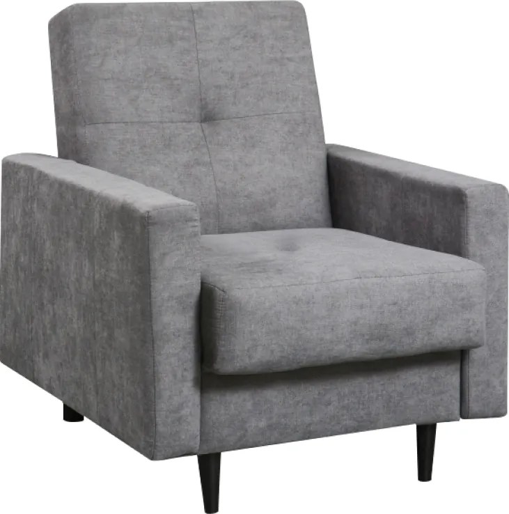 Fotel, szürke szövet, VALDO