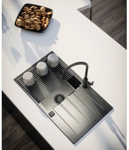 ALVEUS 1148159 - Mosogató CADIT 79x50 cm gránit/fekete