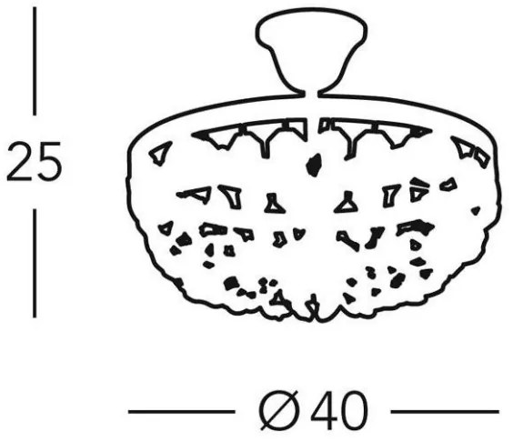 Kolarz 960.16K.3 - Kristálycsillár rúdon VALERIE 6xE14/40W/230V 24K arany