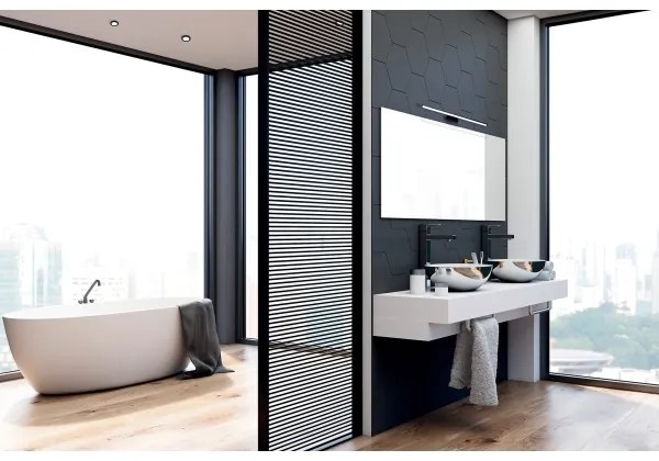 Kanlux 34933 - LED Fürdőszobai tükörvilágítás ASTIM LED/12W/230V IP44 fekete