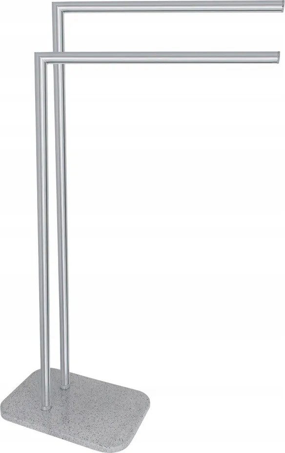 Q-bath Terrazzo Szürke Fürdőszobai Törölközőtartó Állvány