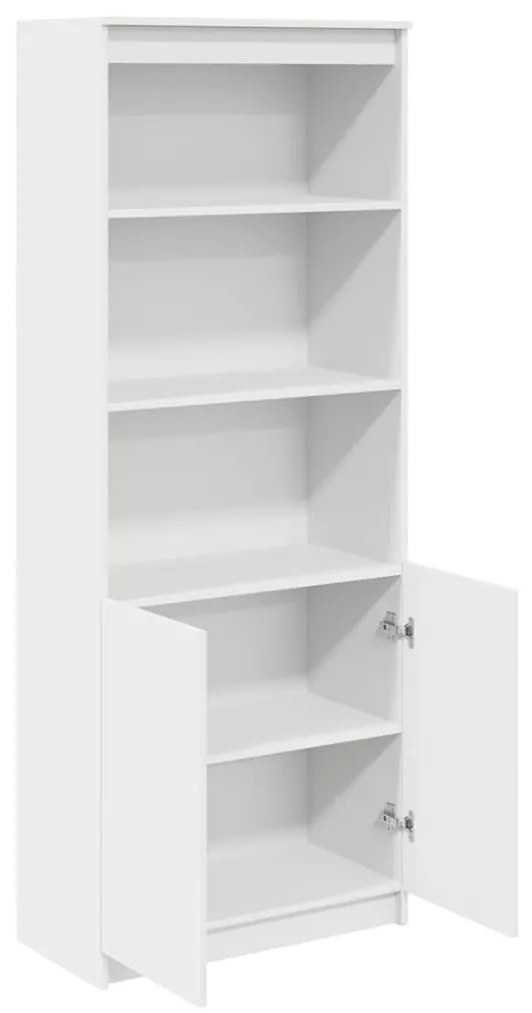 fehér szerelt fa magasszekrény 70 x 35 x 180