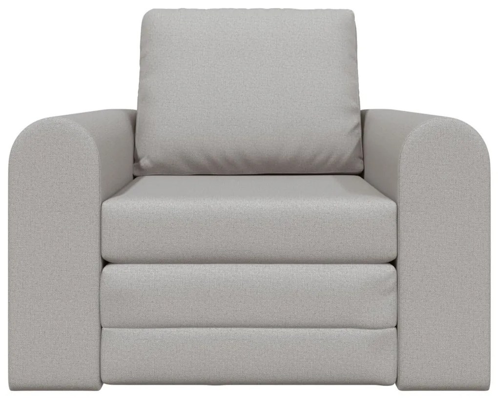 Padlós Sofa Ágy 2 az 1-ben Felhőszürke 98x71x83 cm Textil