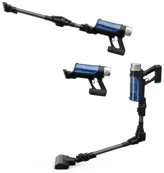 Rowenta - Botporszívó X-FORCE FLEX ANIMAL AQUA AUTO 4in1 250W/230V fekete/kék