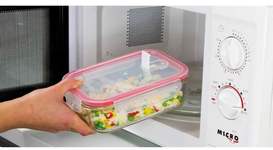 Tescoma FRESHBOX GLASS ételtároló 1,5 l , téglalap, 1,5 l