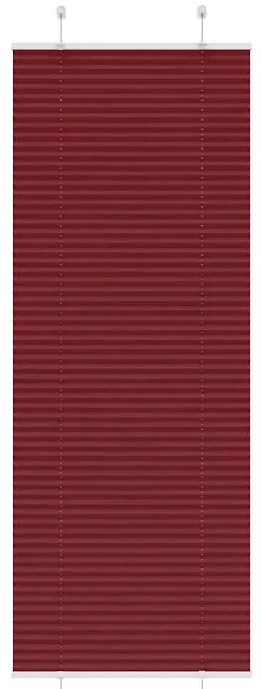 pliszírozott redőny Bordeaux piros 80x200 cm szövetszélesség