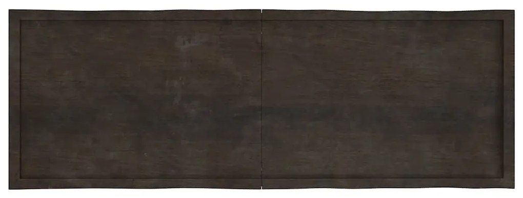 sötétbarna kezelt tömör asztallap 180x60x(2-4) cm