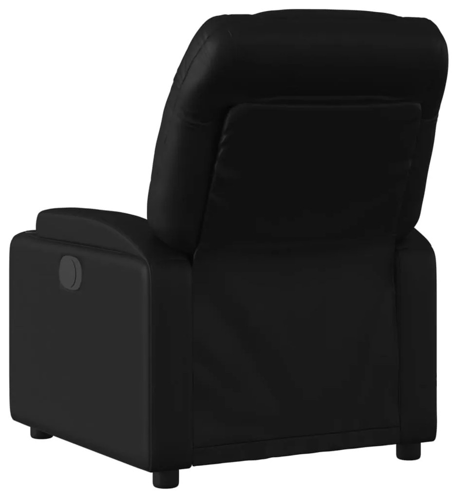 fekete műbőr relaxfotel