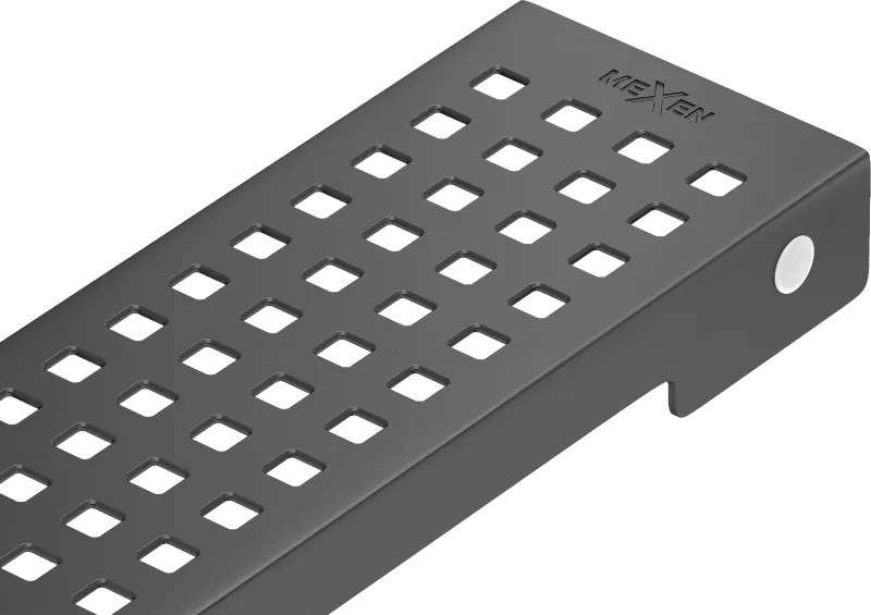 Mexen Flat M08 60 cm-es vonalmenti lefolyó burkolat, fekete - 1725060