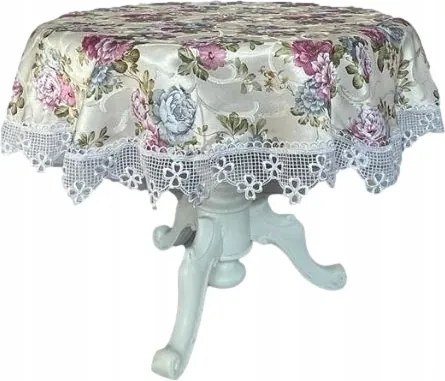 Abrosz kerek, bazsarózsa, gipiura 8cm virág,rács