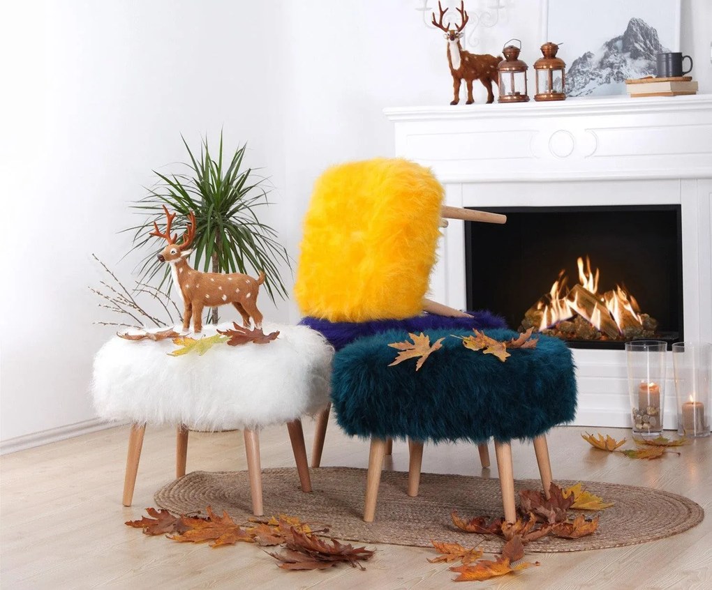 Puha Puff Deer - White